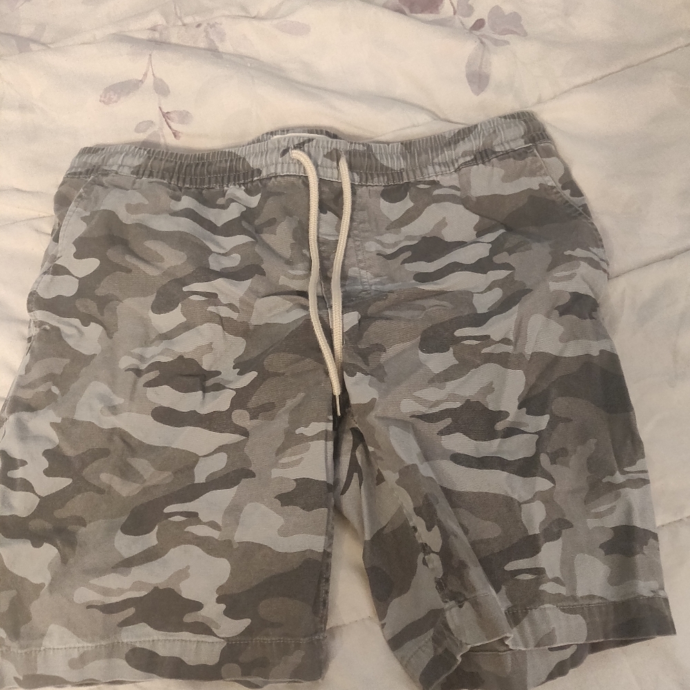 Goodthreads Canvas Shorts - Grey Camo